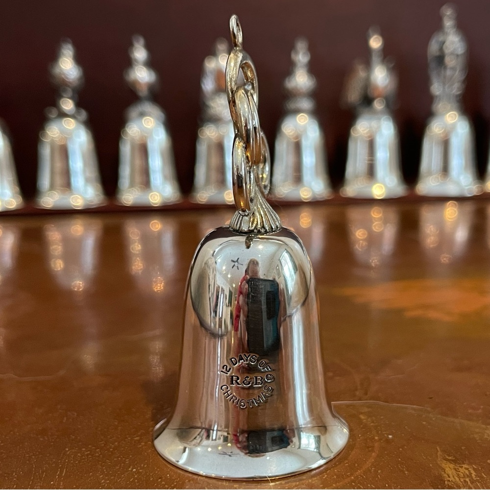 Reed & Barton Twelve Days of Christmas Bells Silverplate Complete Set of 12